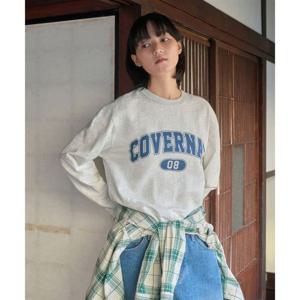 커버낫 슬럽 아치 로고 롱슬리브 헤더 그레이 392673