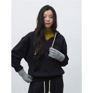 제너럴아이디어 UNI 스티치 브이넥 스웻 후드티 [BLACK] SBE4U51013 383709