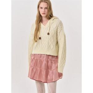 제너럴아이디어 헤어리 케이블 후드 풀오버 [IVORY] WBD3L05535 382049