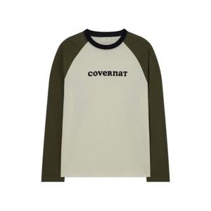 커버낫 우먼 쿠퍼로고 래글런 롱슬리브 크림 392956