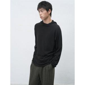 제너럴아이디어 MAN 레이어드 소프트 후드티 [BLACK] SBE4M02011 383272