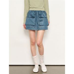 제너럴아이디어 볼륨 카고 미니스커트 [DARK BLUE] WBE1L13511 382159