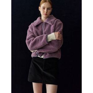 제너럴아이디어 투웨이 지퍼 부클 퍼 자켓 [PURPLE] WBD4L07510 382107