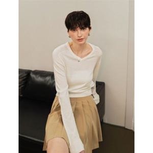 제너럴아이디어 시그니처 브이넥 풀오버 [WHITE] WBE1L05522 383609