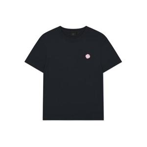 커버낫 우먼 쿨코튼 스몰 클로버하트 티셔츠 네이비 392634