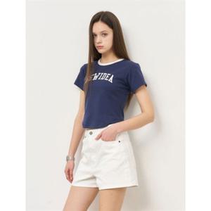 제너럴아이디어 워싱 데님 쇼츠 [WHITE] WBE2L12510 383384