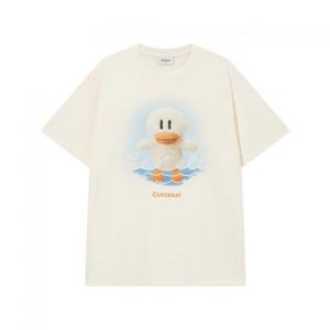 커버낫 [수올리 콜라보] 쿨 코튼 올덕 그래픽 티셔츠 Ivory 393615