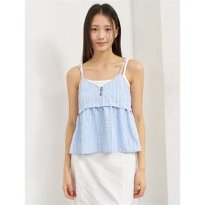 제너럴아이디어 시어서커 슬리브리스 블라우스 [BLUE] WBE2L03521 383973