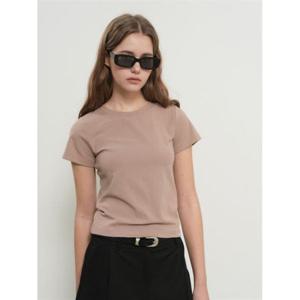 제너럴아이디어 소프트 슬림핏 티셔츠 [BEIGE] WBE3L01503 383909