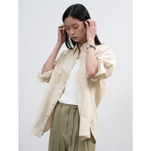 제너럴아이디어 UNI 레귤러핏 코튼 셔츠 [BEIGE] SBE3U03004 383706