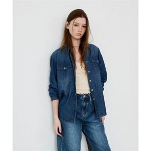 커버낫 우먼 데님 셔츠 블루 392717