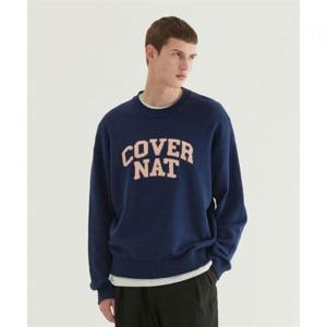커버낫 아치 로고 니트 네이비 392983