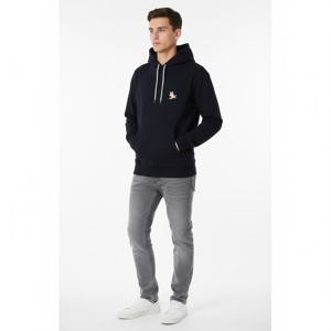 메종키츠네  남성 칠 폭스 후디 IU00355KM0001 BK