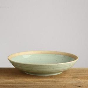 [주방] 이천도자기 발수청자 수육접시 2호 21.5cm 그릇 식기 대접시 플레이팅