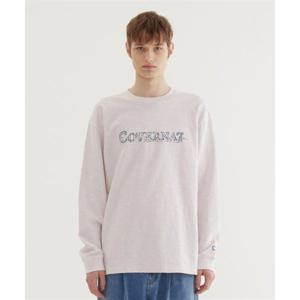 커버낫 슬럽 스케치 로고 그래픽 롱슬리브 Light Purple 393994