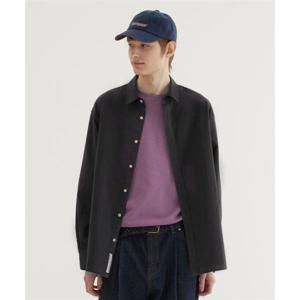 커버낫 루즈핏 린넨 셔츠 Charcoal 393975