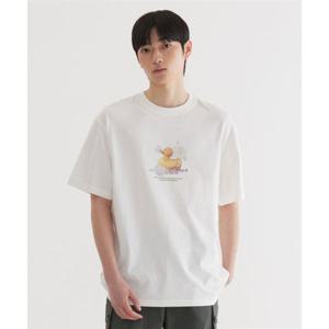 커버낫 버블 러버덕 그래픽 티셔츠 White 393795