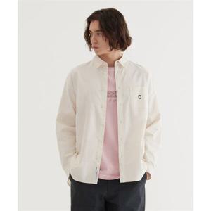 커버낫 C 로고 다잉 옥스포드 셔츠 Ivory 393982