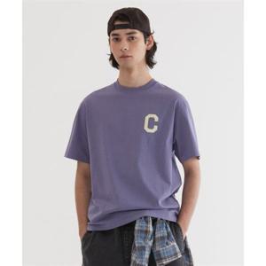 커버낫 쿨 코튼 C 로고 티셔츠 Purple 393914