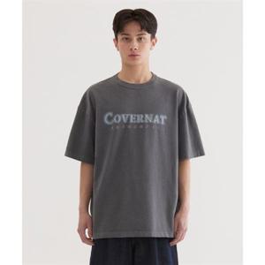 커버낫 네온 로고 다잉 티셔츠 Charcoal 393885