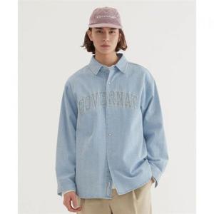 커버낫 아치 로고 데님 셔츠 Light Blue 393947