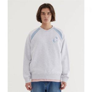 커버낫 블록코어 그래픽 맨투맨 Heather Gray 393969