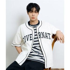 커버낫 [추영우 ]아치로고 베이스볼 하프 셔츠 Ivory 393861
