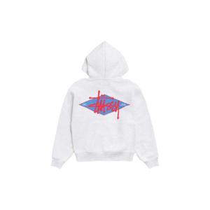 Stussy스투시 베이식 다이아몬드 후드 집업 애쉬 헤더 118603
