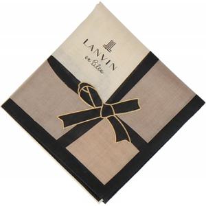 랑방 앙 블루 손수건 여성용 프린트 손수건 17306010 여성용 베이지 [B]