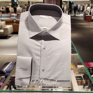 듀퐁셔츠 SE6SM11LS162SGY  착용감이 편한 스트레치 일반 핏 셔츠(배색) 선물추천