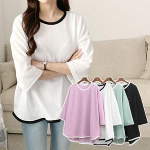 [강물처럼]위쉬몰 IL 배색라인오버핏7부티(G847H404) 빅사이즈 (