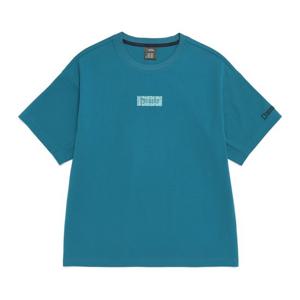 N262MTS570 [NRN] 네이쳐 냉감 로고 세미오버핏 반팔 티셔츠 BLUE WHALE