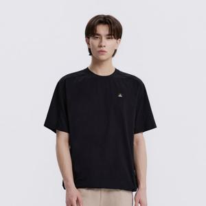 N262UTS990 프로즌에어 세미오버핏 반팔 티셔츠 BLACK