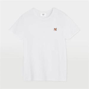 메종키츠네 폭스 헤드 패치 반팔 티셔츠 LW00105KJ0008 P100