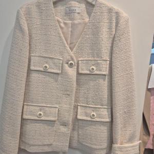 클리지 HC45 트위드 브이넥  자켓 CO2WJK0313F