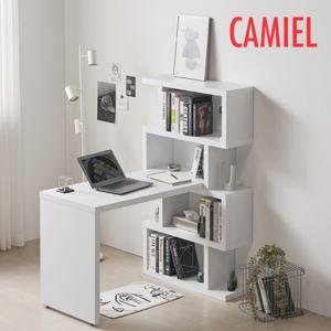 [까미엘]엘리스 1200x800 4단 h형 책상세트(JA_NF0021)