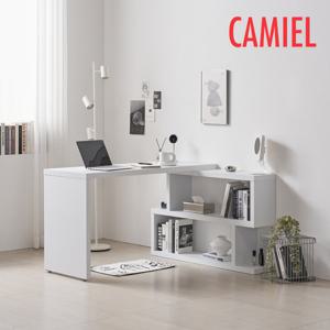 [까미엘]엘리스 1200x1200 2단 h형 책상세트(JA_NF0007)