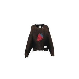 26 SS 메종미하라야스히로 디스트레스드 그래픽 스웨터 A16SW502BLACK TP451775039