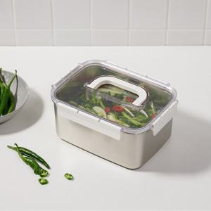 [JAJU/자주] 스테인리스 모듈러 밀폐용기 4.2L 화이트