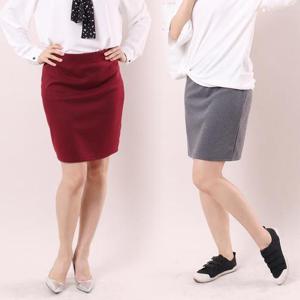 [강물처럼]아이우먼 슬림미디일자스커트 WW4819M409 빅사이즈 (1