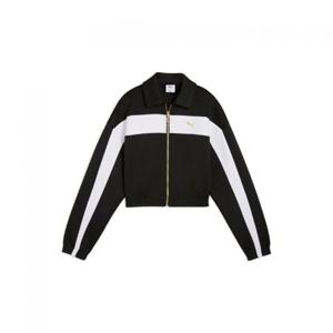 푸마 릴렉스 크롭 트랙 자켓 - 블랙 633795-01 365997