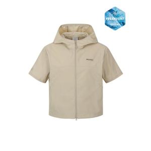 디스커버리 26S S 여름 [DWTR96063BES] 여성 프레시벤트 경량 우븐 트레이닝 반팔 후드 자켓