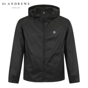 [세인트앤드류스] 공용 후드 집업 경량 바람막이 831F2JSA01_BK