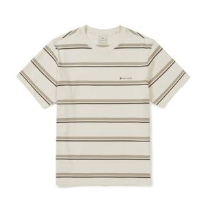 스노우피크 코튼 스트라이프 반팔 티셔츠 BB S25MMFTS49 BR CL NY