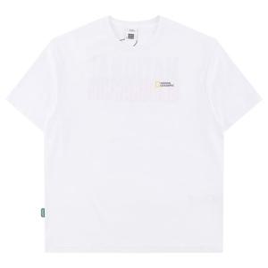 내셔널지오그래픽 캐스터 COOLMAX ECO 레터링 그래픽 세미오버핏 반팔 티셔츠 N262UTS070 010