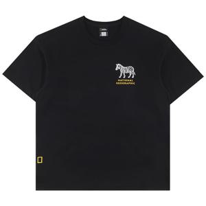 내셔널지오그래픽 라텔 리젠 동물 실루엣 그래픽 세미오버핏 반팔 티셔츠 N262UTS060 099