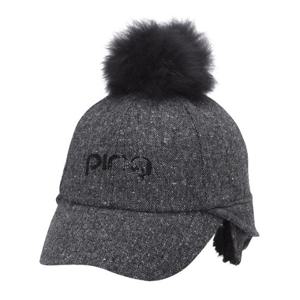 M 핑골프모자 NQC 121D4CP052_GY 여성 퍼방울 귀달이 변형 볼캡