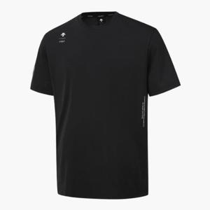 M 데상트골프웨어 GQC DQ22MFNS41-BLKG 남여공용 라운드 반팔 티셔츠/BLACK