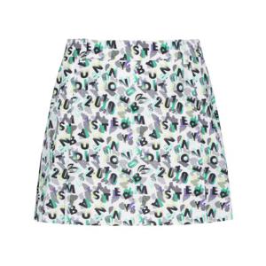 [마스터바니] 여성 레터링 플리츠 믹스 큐롯 스커트 421C2PC371_WH