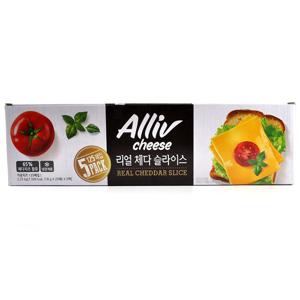 코스트코 Alliv 리얼 체다 슬라이스 치즈 2.25kg 125매입
